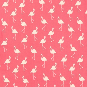 D1440 Pink Flamingo Outdoor upholstery fabric by the yard full size image